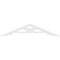 Ekena Millwork Pitch Brontes Architectural Grade PVC Gable Pediment, 36"W x 7 1/2"H x 1"P (5/12) GPP036X008X100BRO - alternate 2
